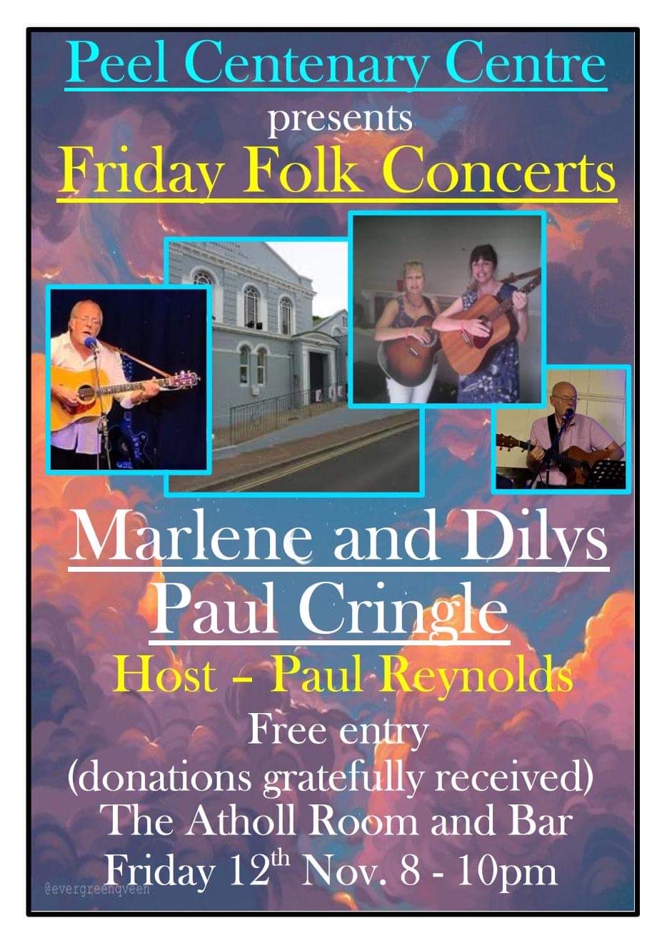Friday Folk Night Peel Centenary Centre