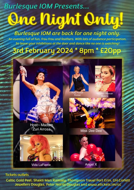 Burlesque IOM presents....One Night Only!! @ Centenary Centre
