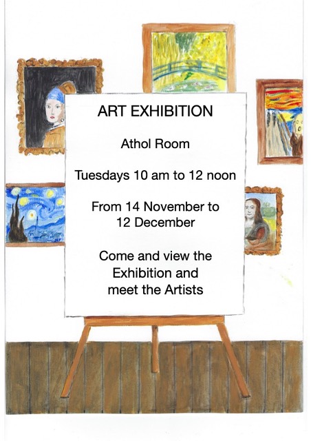 Art Exhibition - see poster for opening times