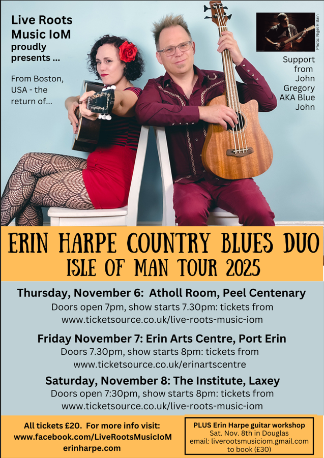 Erin Harpe Country Blues Duo @ Centenary Centre