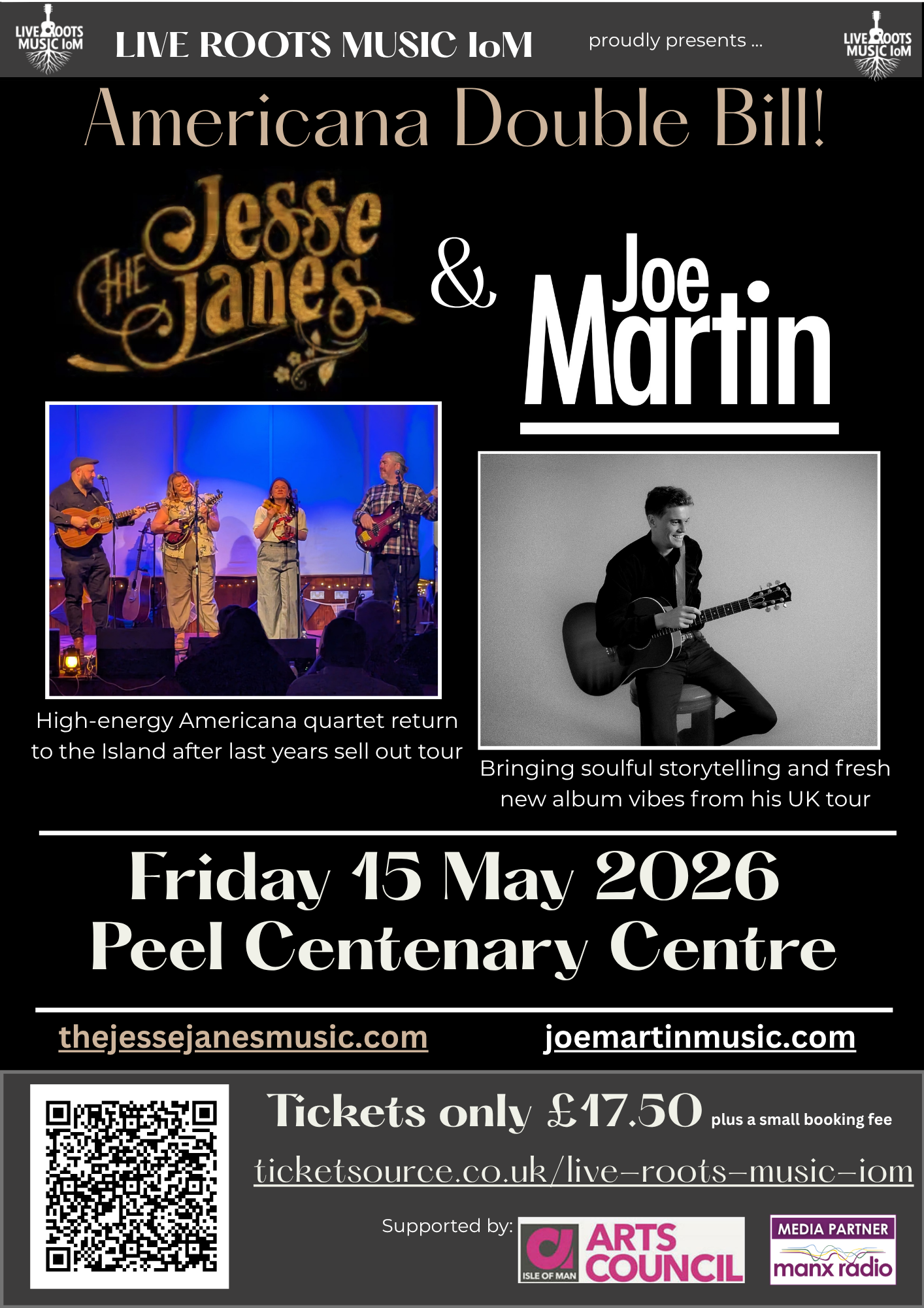 Americana Double Bill - The Jesse Janes & Joe Martin @ Centenary Centre